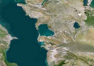 سازمان فضایی ایران کاهش سطح آب دریای خزر را تایید کرد