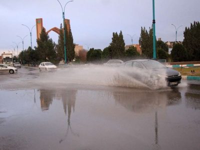 بارش شدید باران و آبگرفتگی معابر در ۵ استان