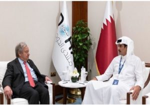 محورهای دیدار امیر قطر و دبیرکل سازمان ملل