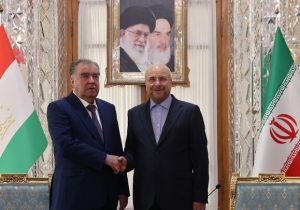 دیدار و گفت‌وگو رئیس جمهور تاجیکستان با قالیباف