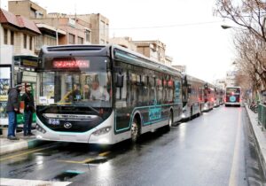 ورود ۱۸۹ دستگاه اتوبوس برقی از چین به ایران