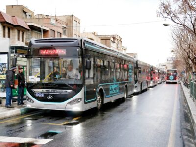 ورود ۱۸۹ دستگاه اتوبوس برقی از چین به ایران