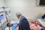 عیادت رییس‌جمهور از مجروحان حادثه بندر شهید رجایی