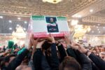 پیکر سپهبد شهید حسین سلامی در حرم حضرت عبدالعظیم (ع) آرام گرفت
