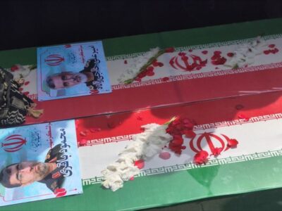 شهیدان حاجی‌زاده و باقری در بهشت زهرا آرام گرفتند