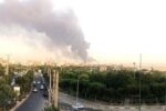 انتشار دود از انبار نفت شهران ناشی از فرآیند جمع‌آوری ضایعات است