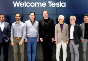 رهبر سامسونگ با ایلان ماسک دیدار کرد