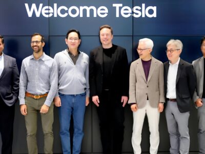 رهبر سامسونگ با ایلان ماسک دیدار کرد